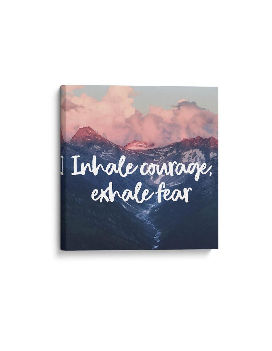 Cuadro impreso en lienzo Exhale fear Cuadro impreso en lienzo Exhale fear