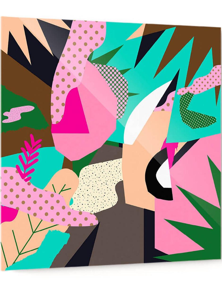 Pintura técnica impresión Magenta Abstracto Pintura técnica impresión Magenta Abstracto