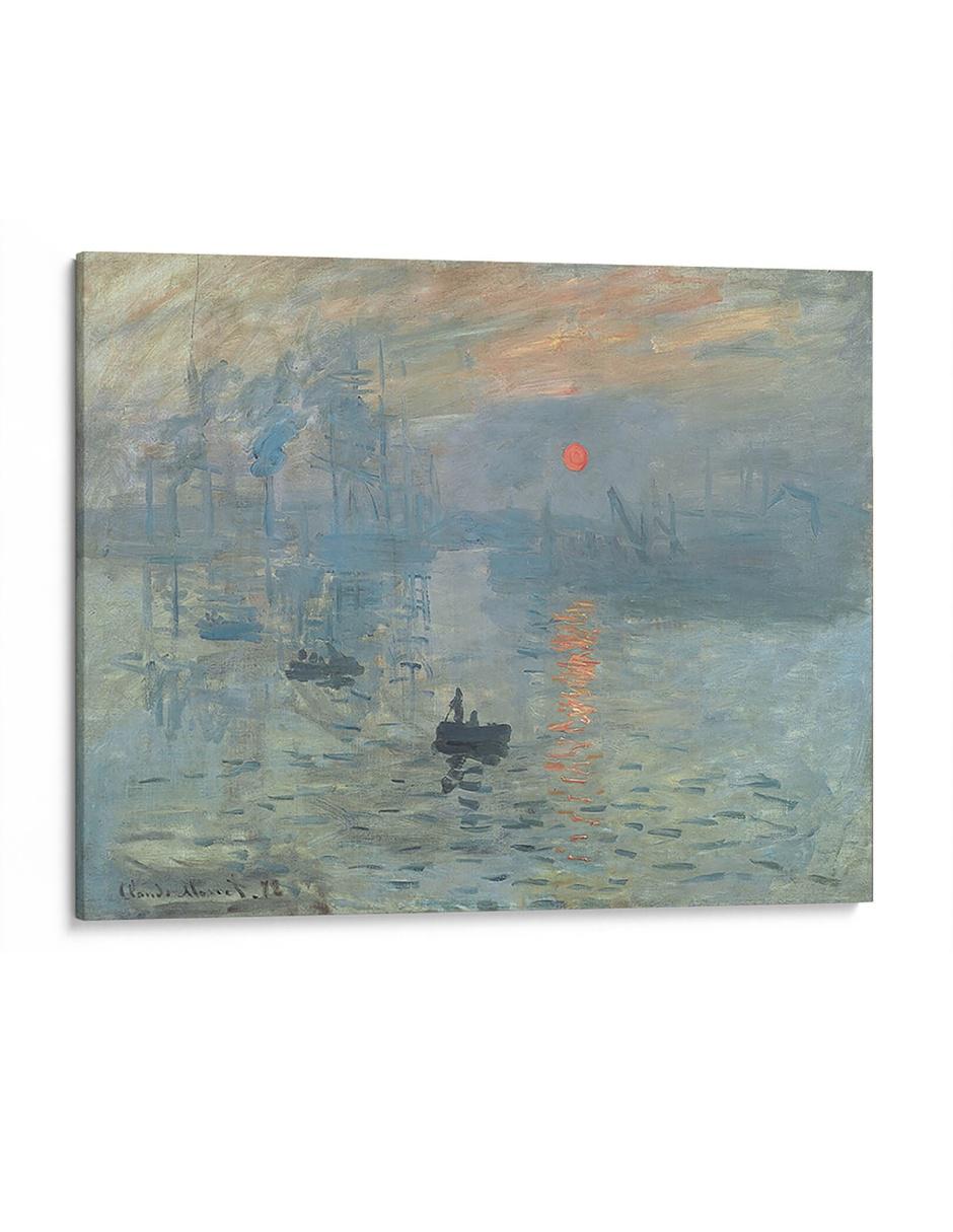 Cuadro impreso en lienzo Sol Naciente Claude Monet Cuadro impreso en lienzo Sol Naciente Claude Monet
