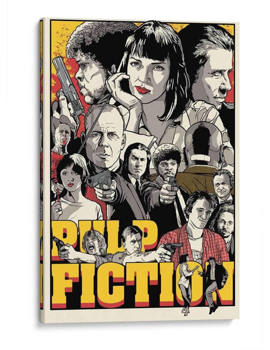 Cuadro impreso en lienzo Pulp Fiction Characters Cuadro impreso en lienzo Pulp Fiction Characters