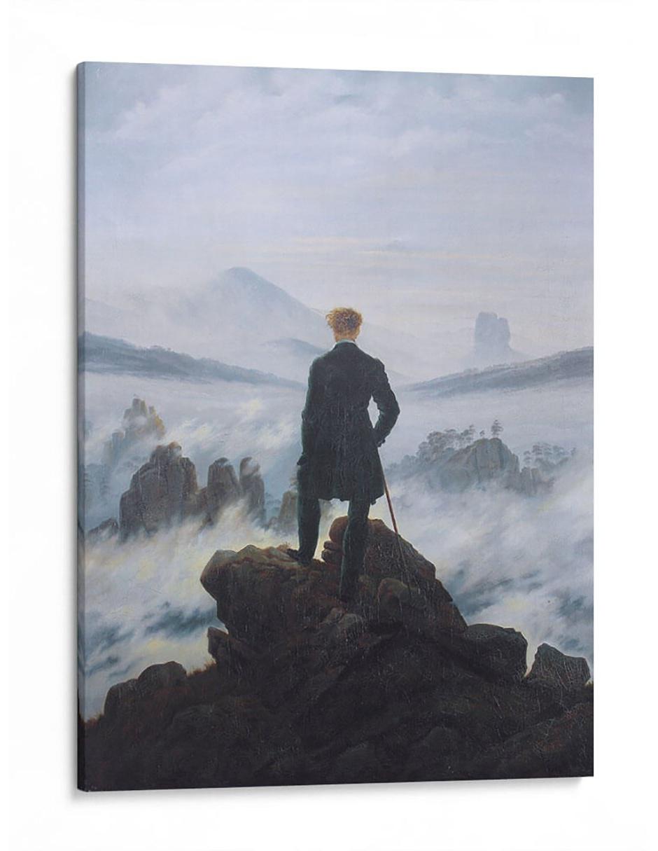 Cuadro impreso en lienzo El caminante sobre el mar de nubes Caspar David Friedrich Cuadro impreso en lienzo El caminante sobre el mar de nubes Caspar David Friedrich
