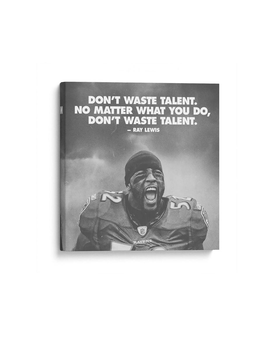Cuadro impreso en lienzo Inspiración Ray Lewis
