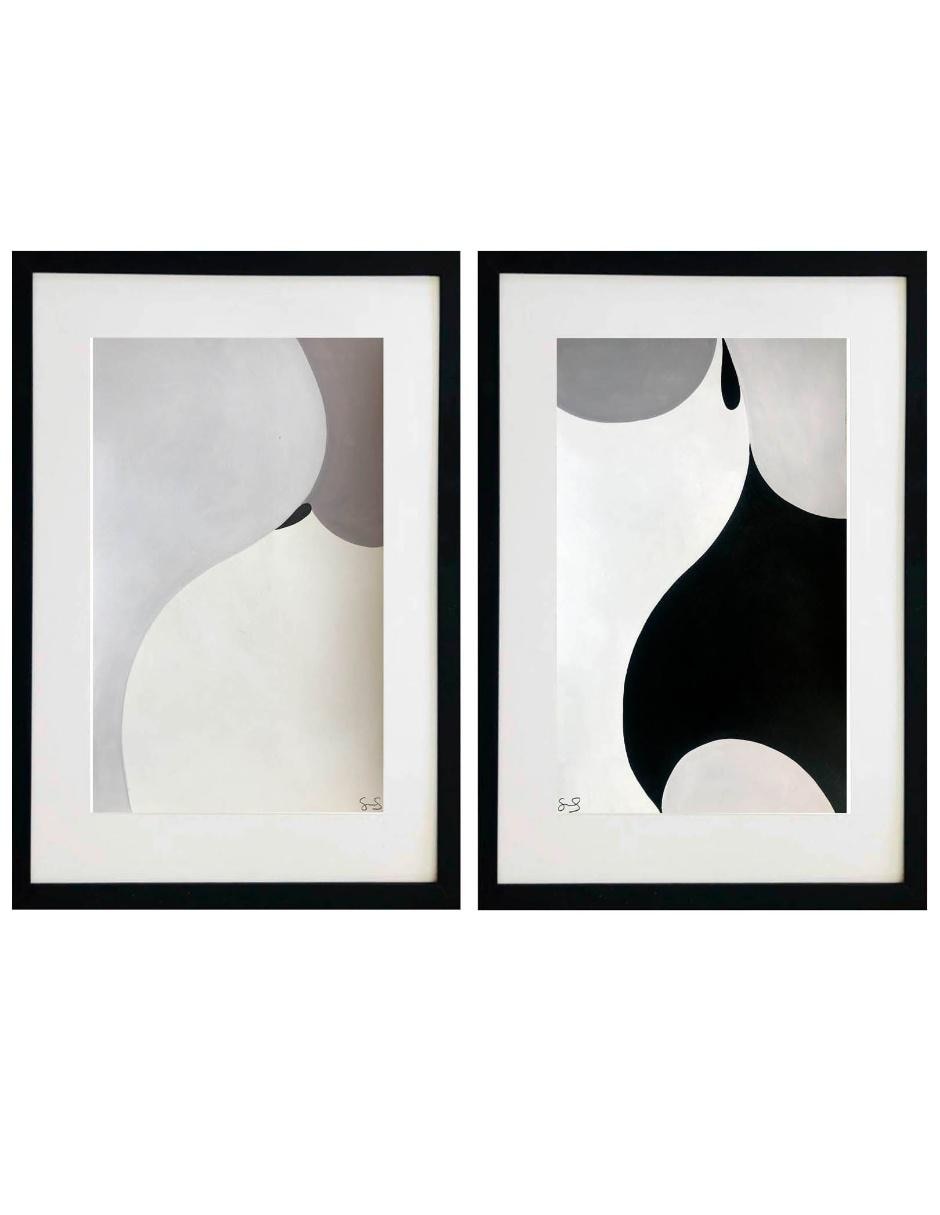 Set de 2 pinturas Abstractos Set de 2 pinturas Abstractos