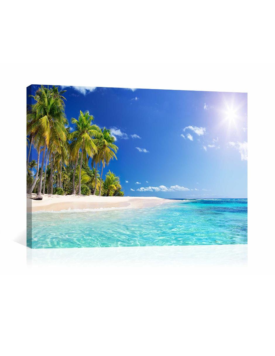 Cuadro Decorativo Canvas Naturaleza Playa Sol y Arena rectangular Cuadro Decorativo Canvas Naturaleza Playa Sol y Arena rectangular