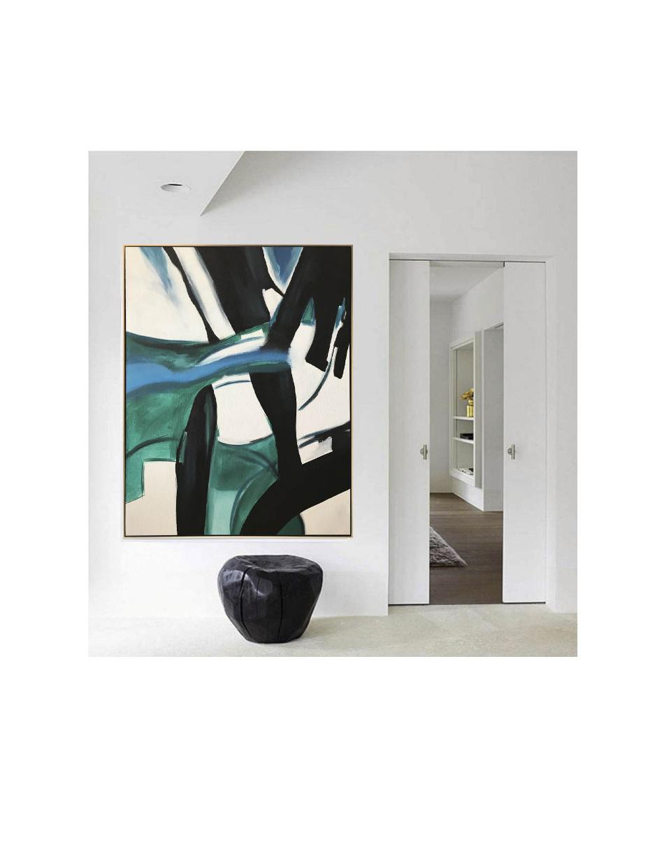 Moderna pintura enmarcada de colección abstractos 2