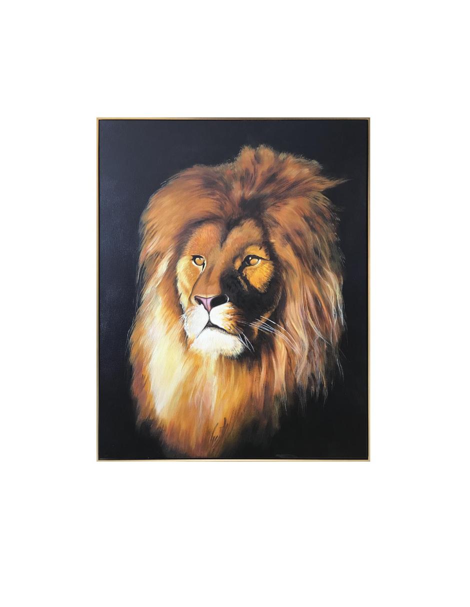 Poderosa pintura enmarcada elaborada a mano de Colección AnimalArt Poderosa pintura enmarcada elaborada a mano de Colección AnimalArt