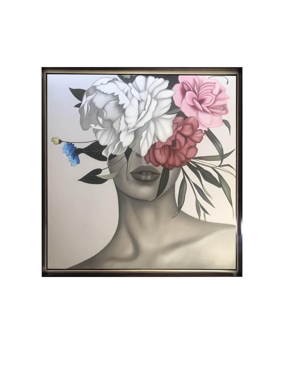 Hermosa pintura enmarcada de elaborada a mano de la colección MilleniArt. Ideal para dar un toque femenino a tus espacios Hermosa pintura enmarcada de elaborada a mano de la colección MilleniArt. Ideal para dar un toque femenino a tus espacios