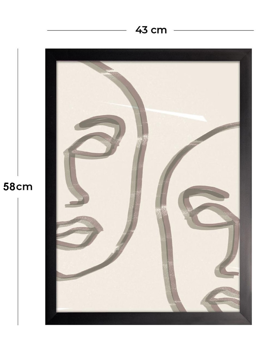 Cuadro decorativo Siluetas Abstractas III de 3