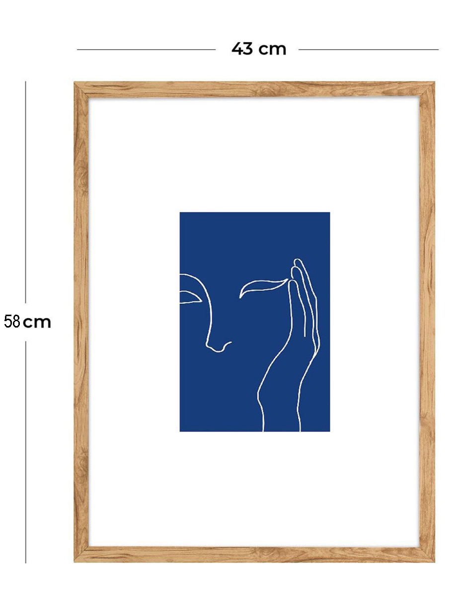 Cuadro decorativo Siluetas en Línea III de 3