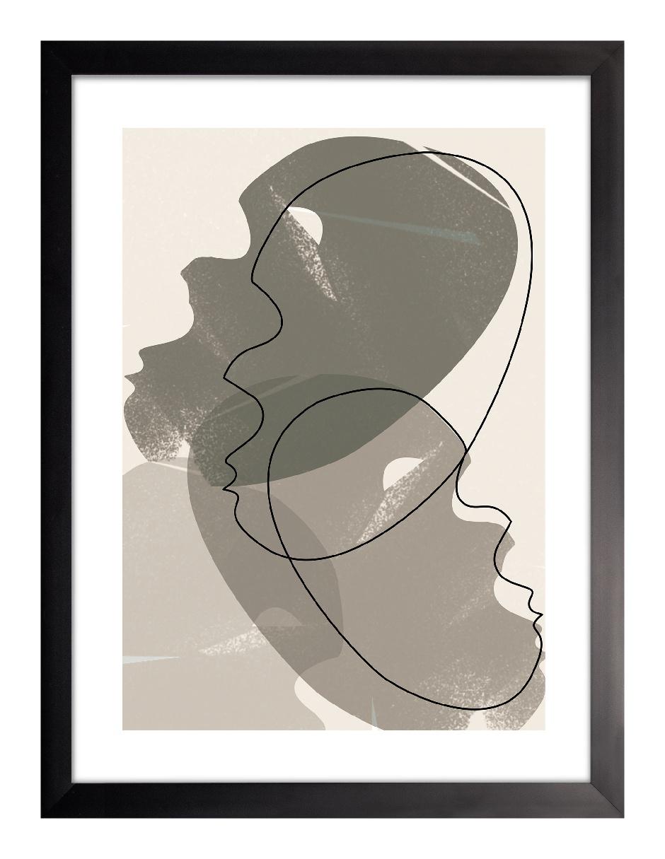 Cuadro decorativo Siluetas Abstractas V de