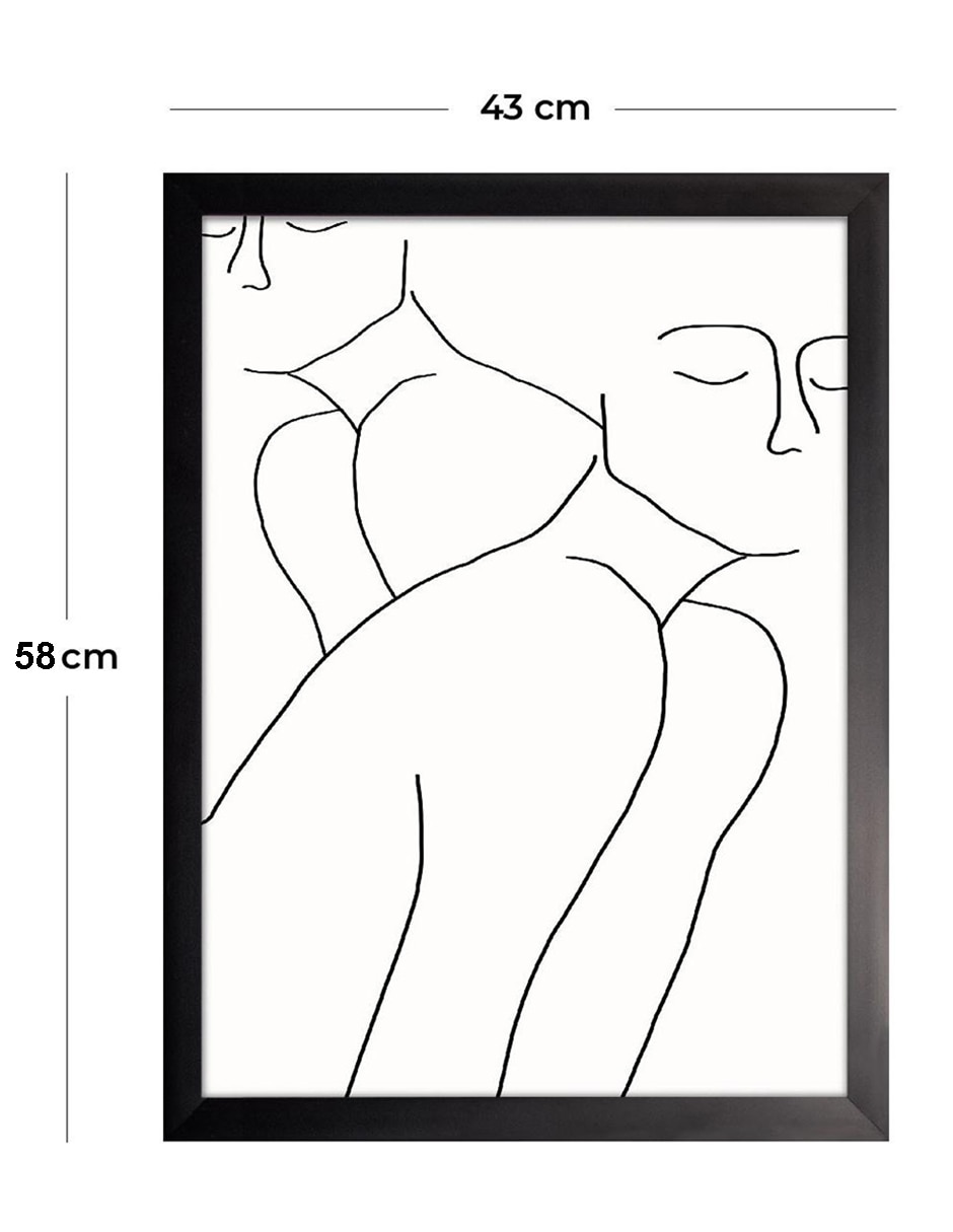 Cuadro decorativo Siluetas en Línea X de 2