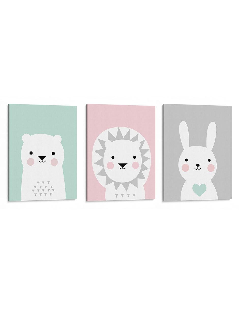 Set litografías Pastel Animals técnica Impresión