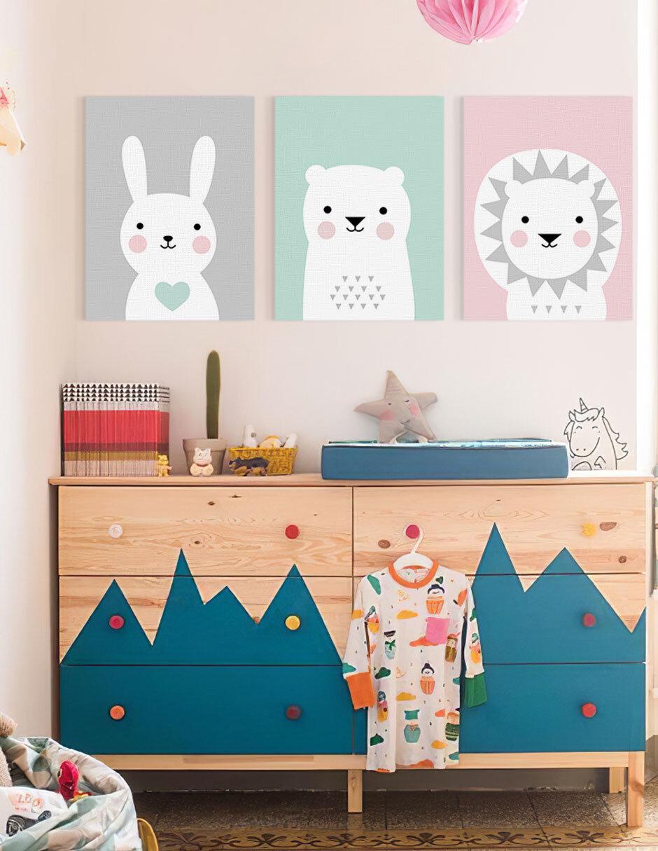 Set litografías Pastel Animals técnica Impresión 2