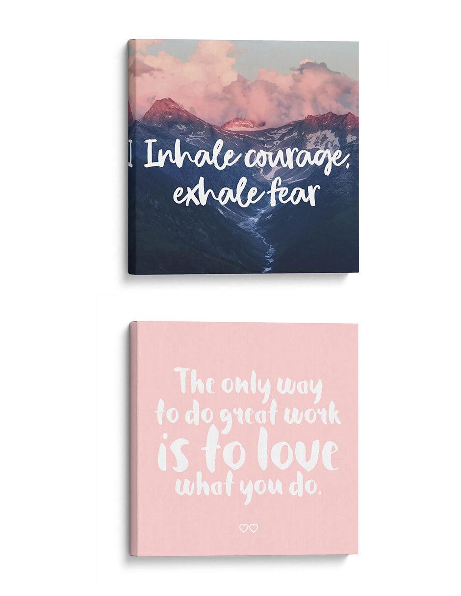 Set litografías Love And Courage técnica Impresión Set litografías Love And Courage técnica Impresión