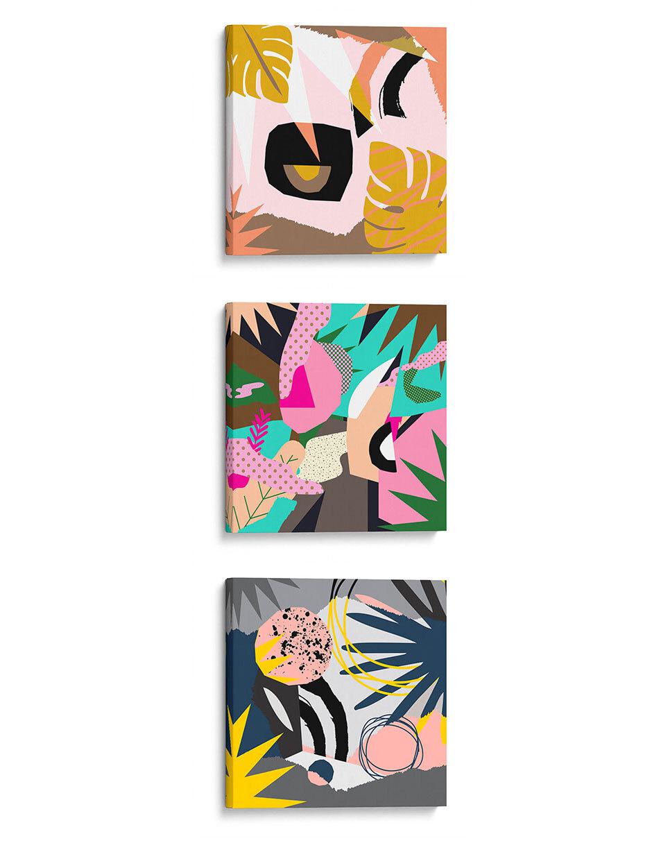 Set litografías Colores y Abstractos técnica Impresión
