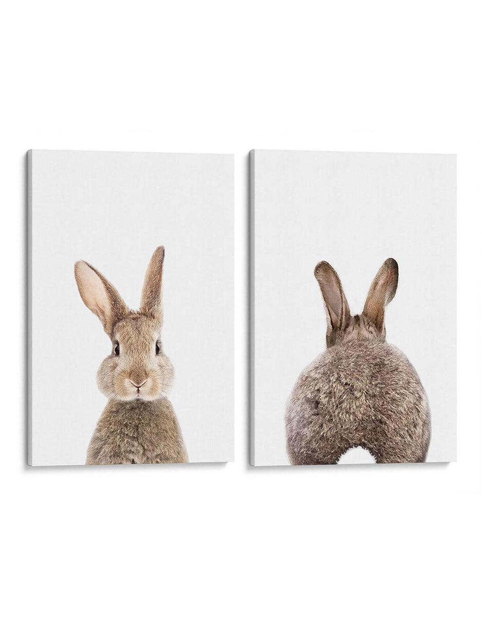 Set litografías Set Bunny Front-Back técnica Impresión Set litografías Set Bunny Front-Back técnica Impresión