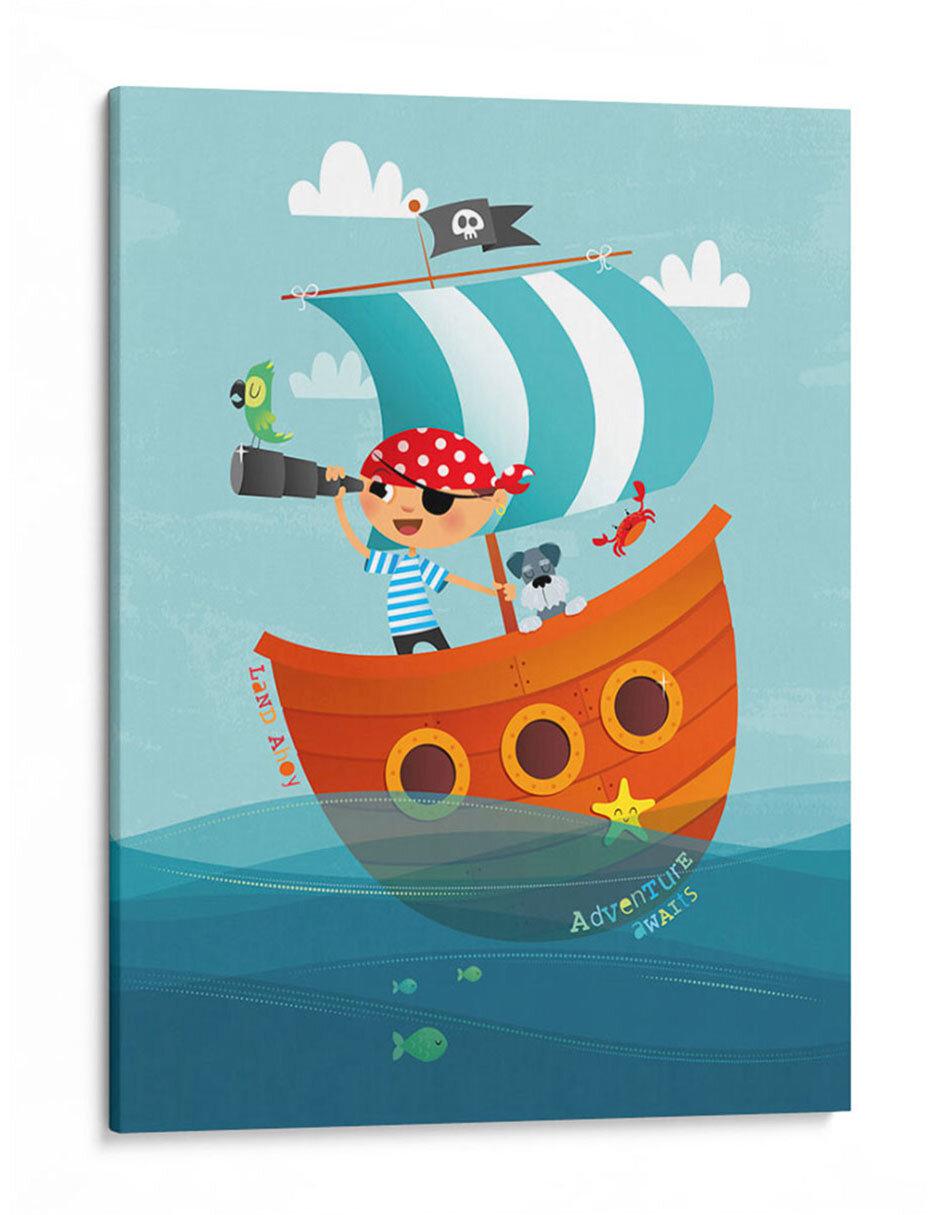 Litografía Aventura Pirata técnica Impresión