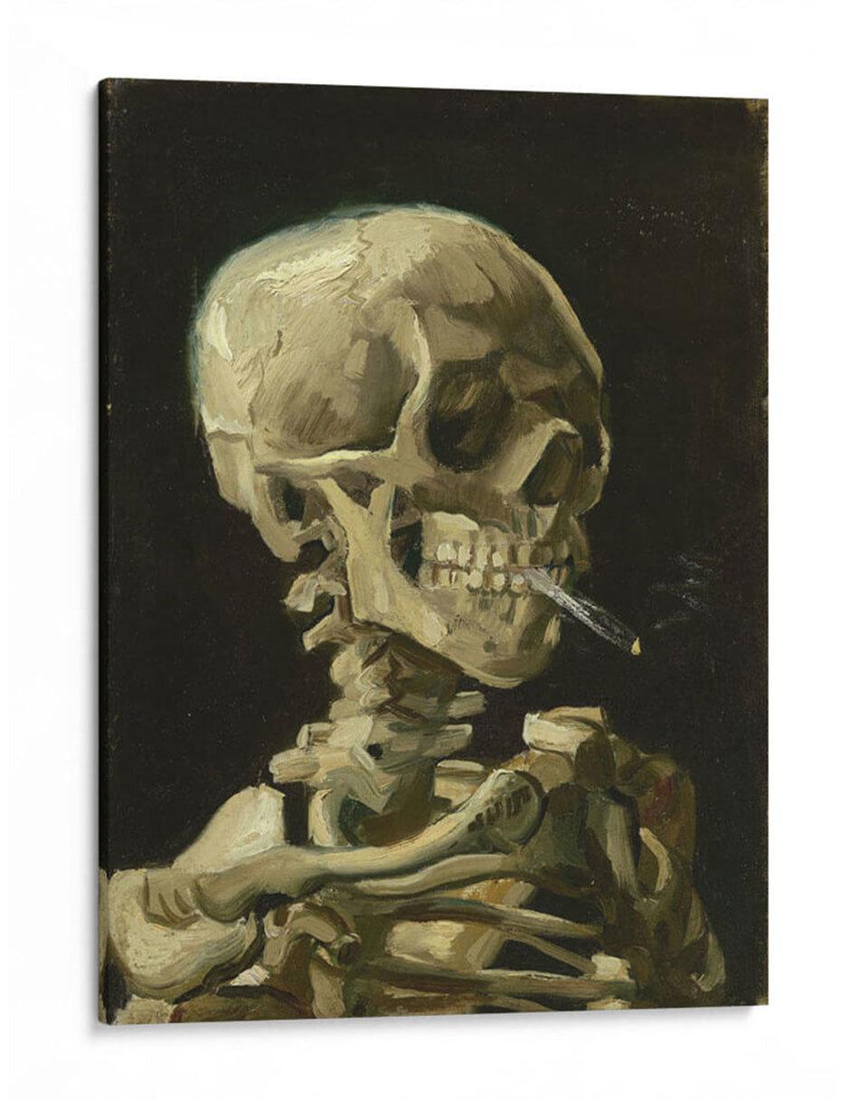 Litografía Cráneo Fumando técnica Impresión Litografía Cráneo Fumando técnica Impresión