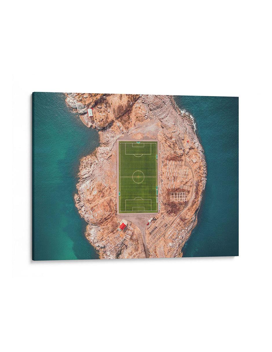 Litografía Cancha en el Mar técnica Impresión