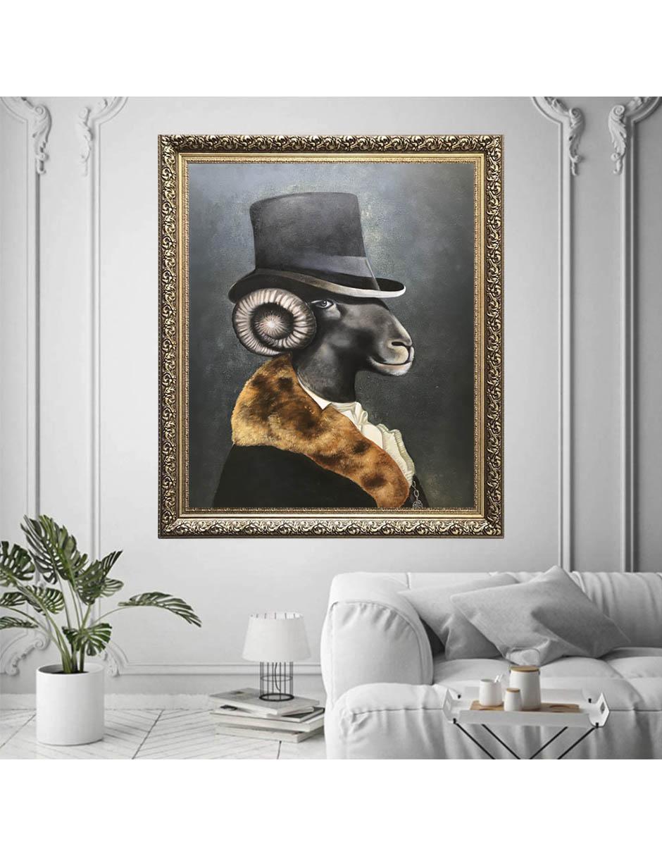 Impresionante pintura de óleo enmarcada de . Colección Surrealismo 2