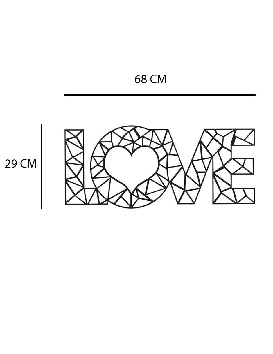 Figura decorativa de letras de madera 3