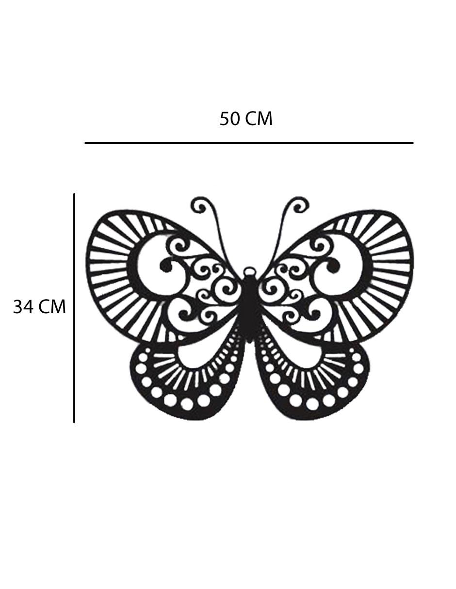 Figura decorativa de mariposa de madera 4