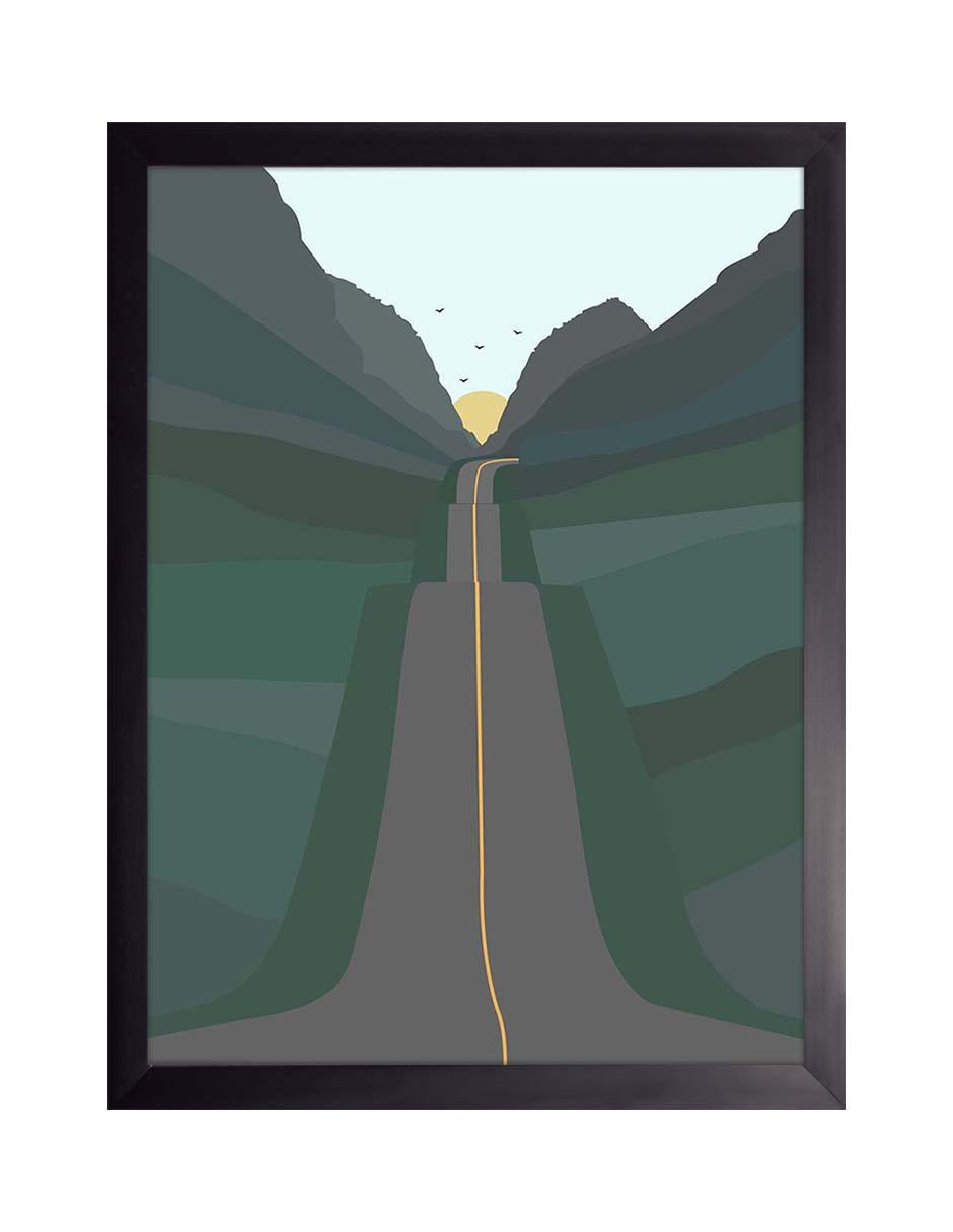 Litografía Paisajes Ilustrados 021 técnica Impresión