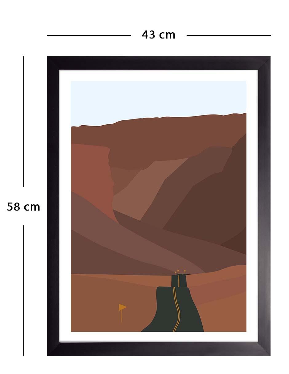 Litografía Paisajes Ilustrados 011 técnica Impresión 3