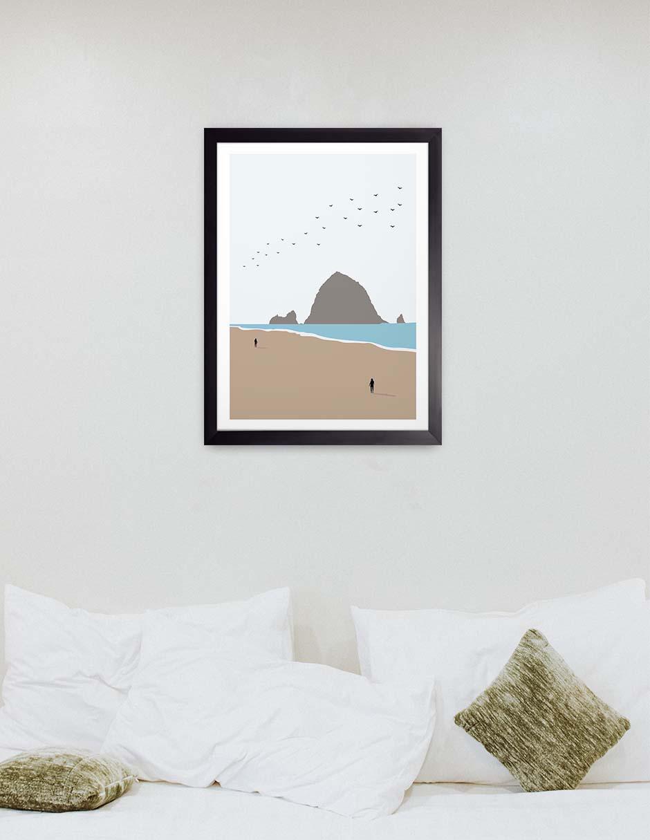 Litografía Paisajes Ilustrados 012 técnica Impresión 3