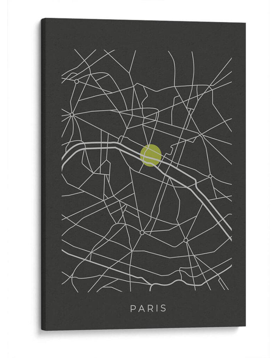 Litografía Paris Map técnica Impresión Litografía Paris Map técnica Impresión