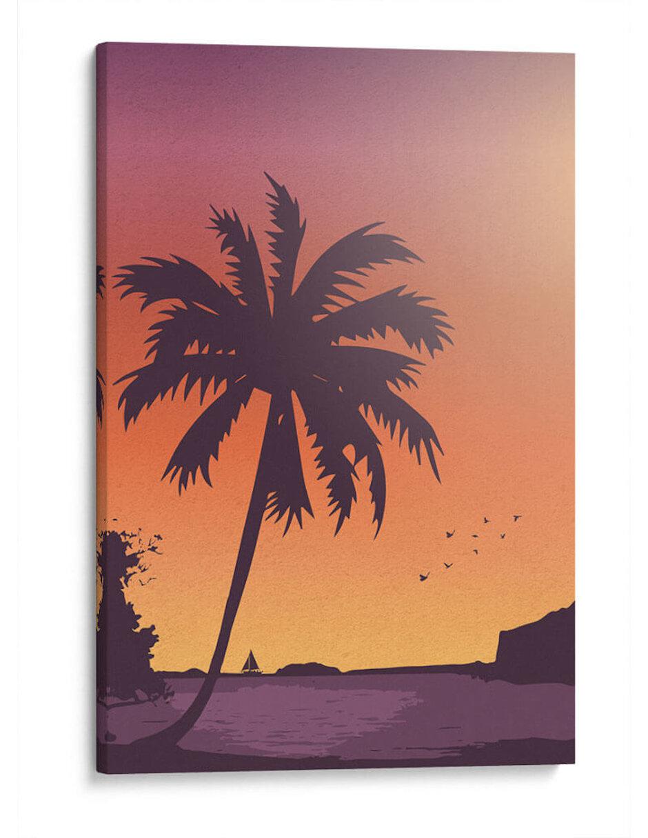 Litografía Beach And Sunset técnica Impresión Litografía Beach And Sunset técnica Impresión