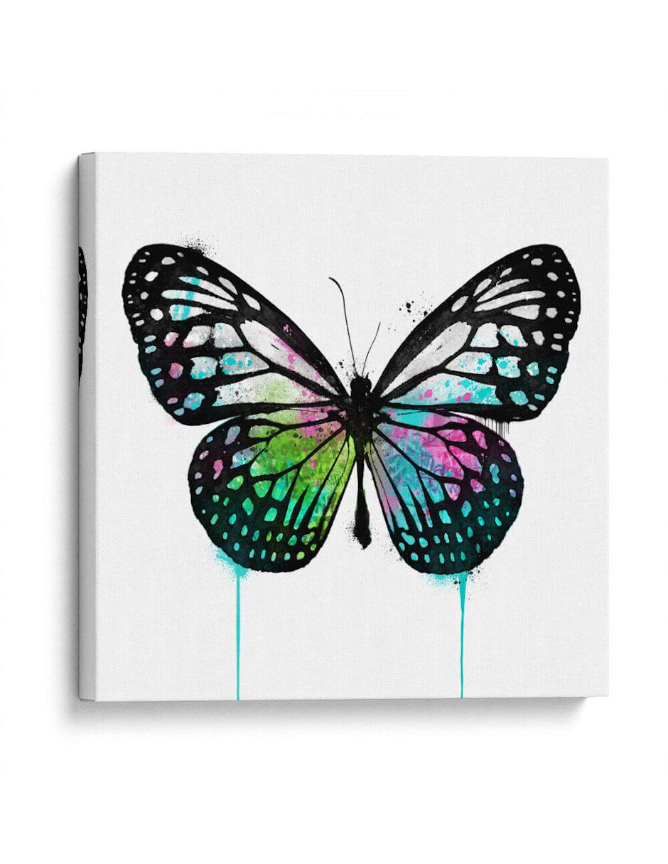 Litografía Mariposa Verde técnica Impresión