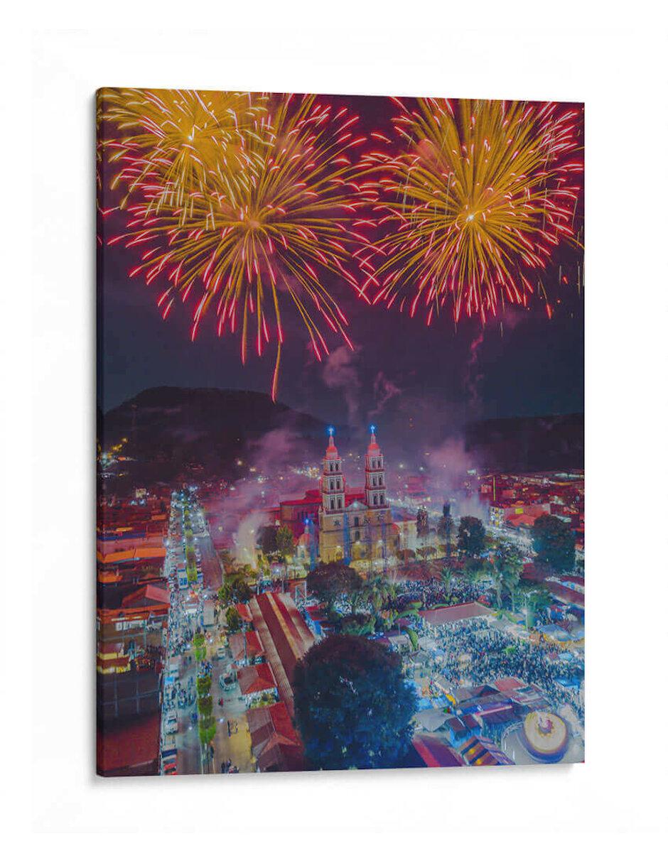 Litografía Fuegos Artificiales 1 - Michoacán técnica Impresión