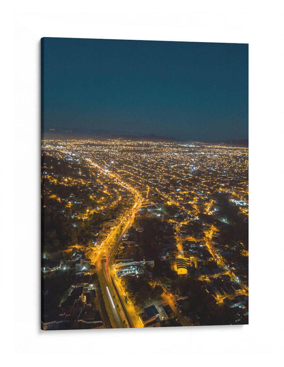 Litografía Uruapan De Noche Michoacán técnica Impresión Litografía Uruapan De Noche Michoacán técnica Impresión