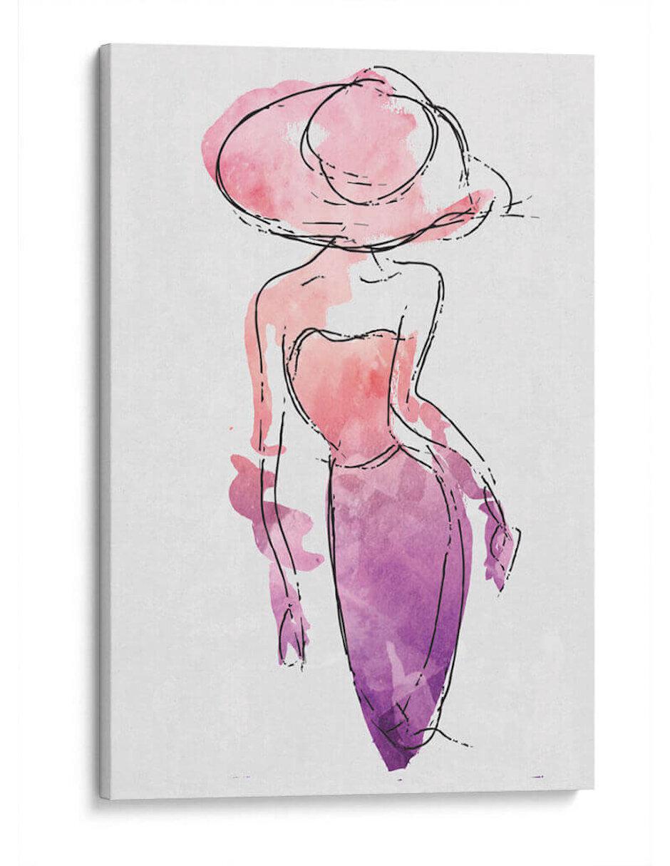 Litografía Fashion Woman técnica Impresión