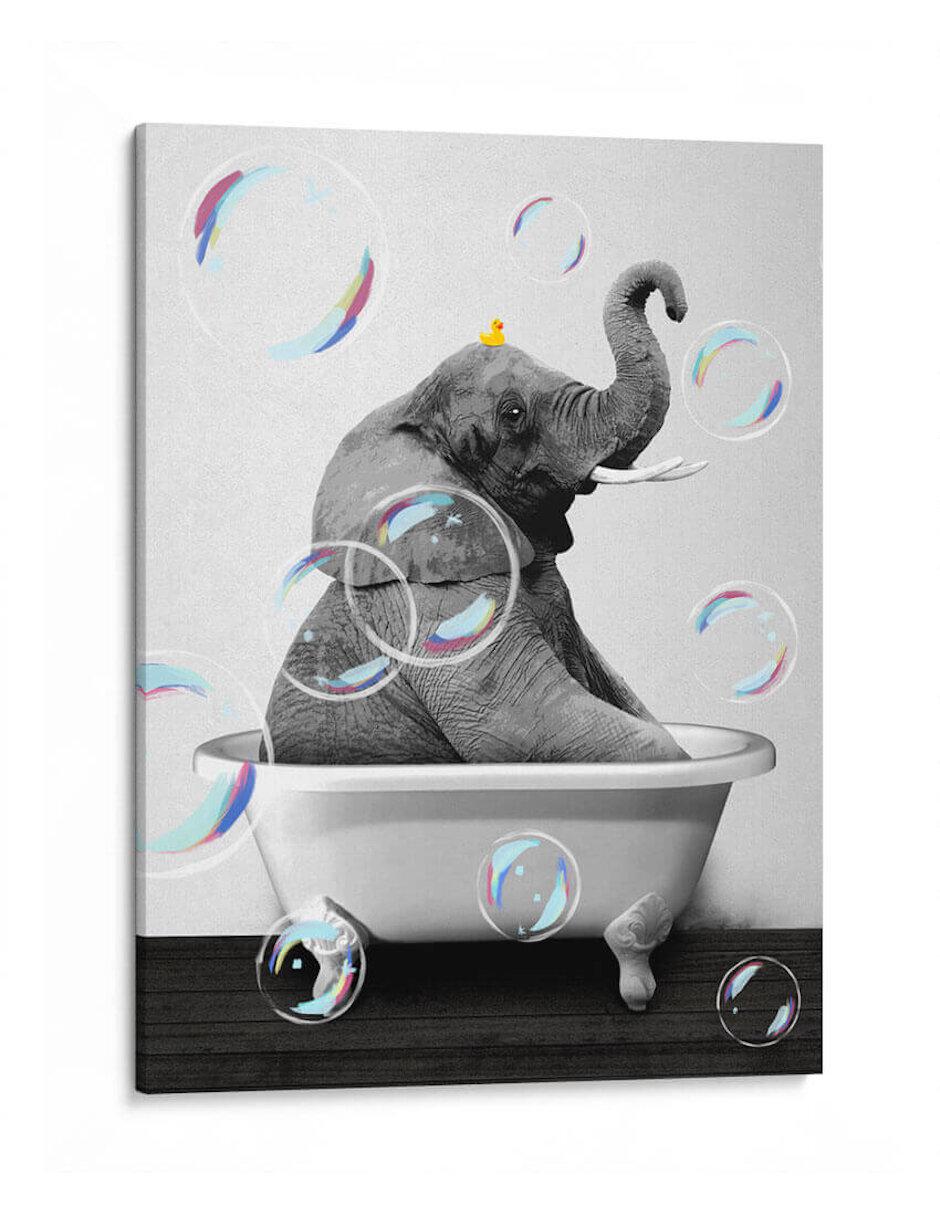 Litografía Elephant Bath técnica Impresión