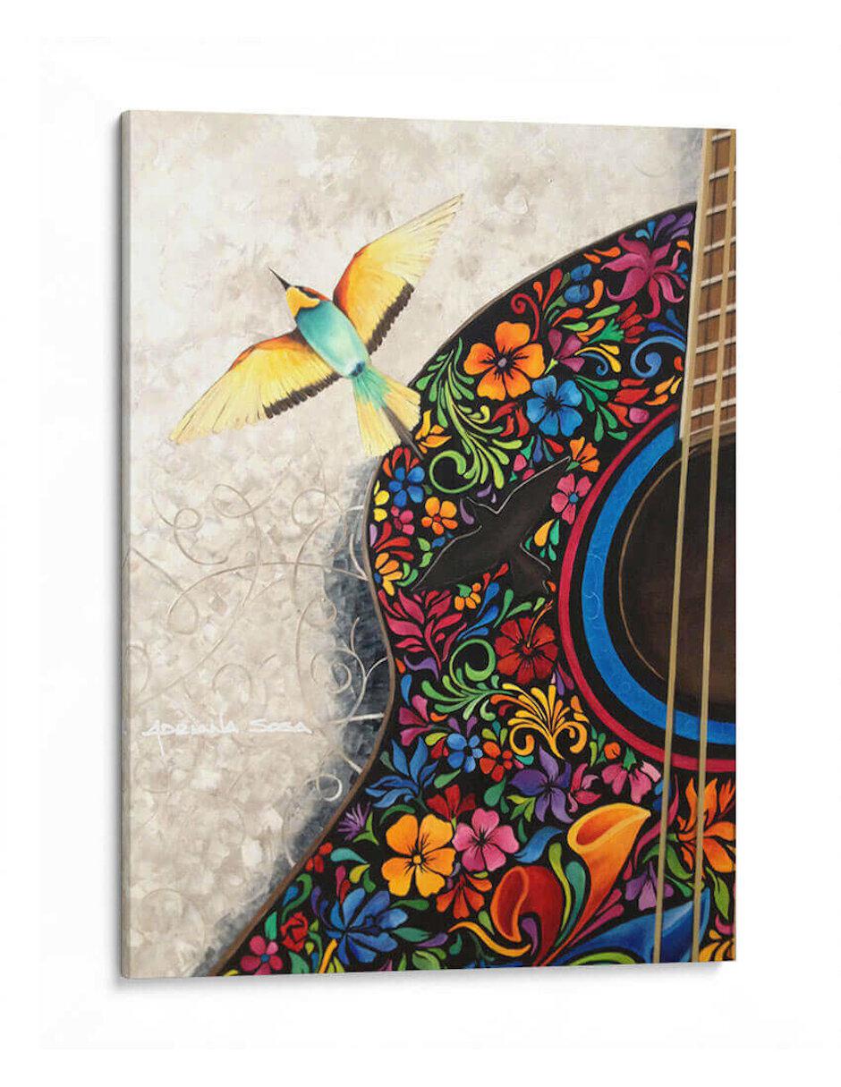 Litografía Música de Mi Tierra técnica Impresión