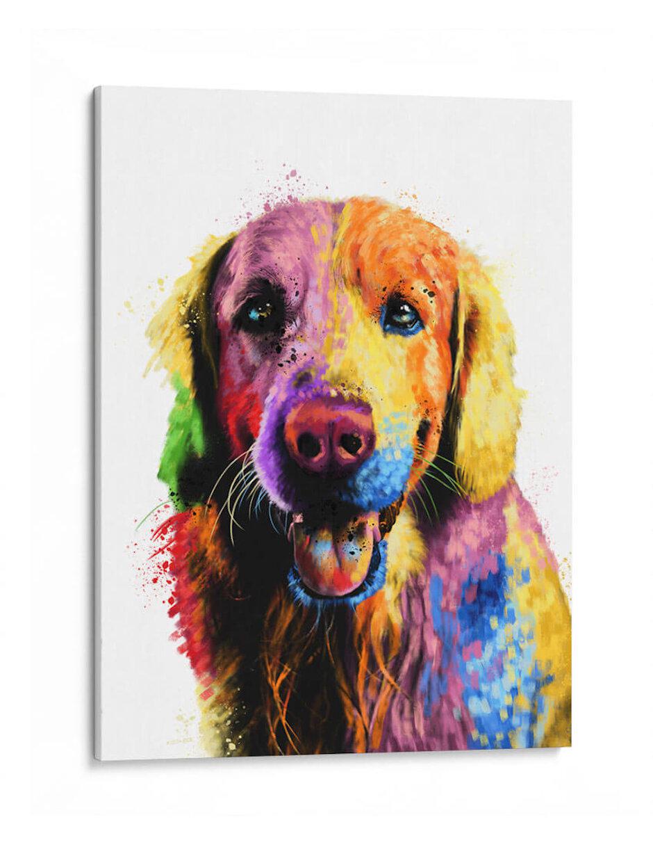 Litografía Labrador Colorido