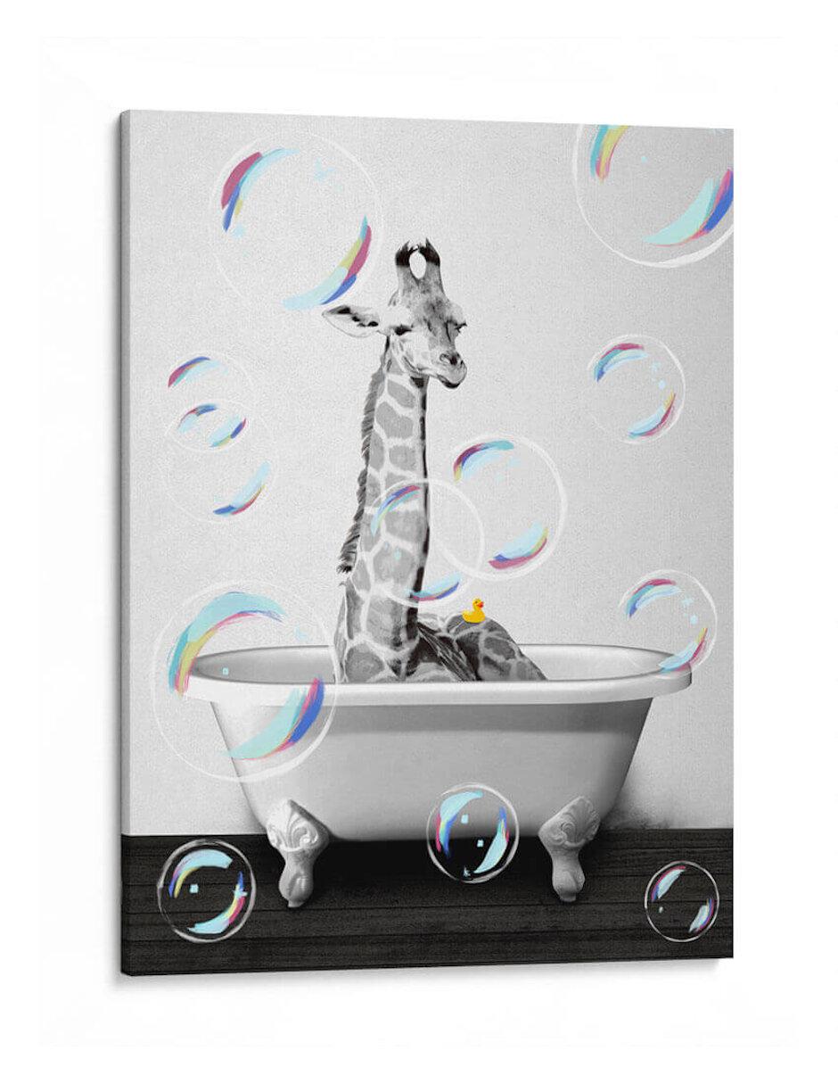 Litografía Giraffe Bath