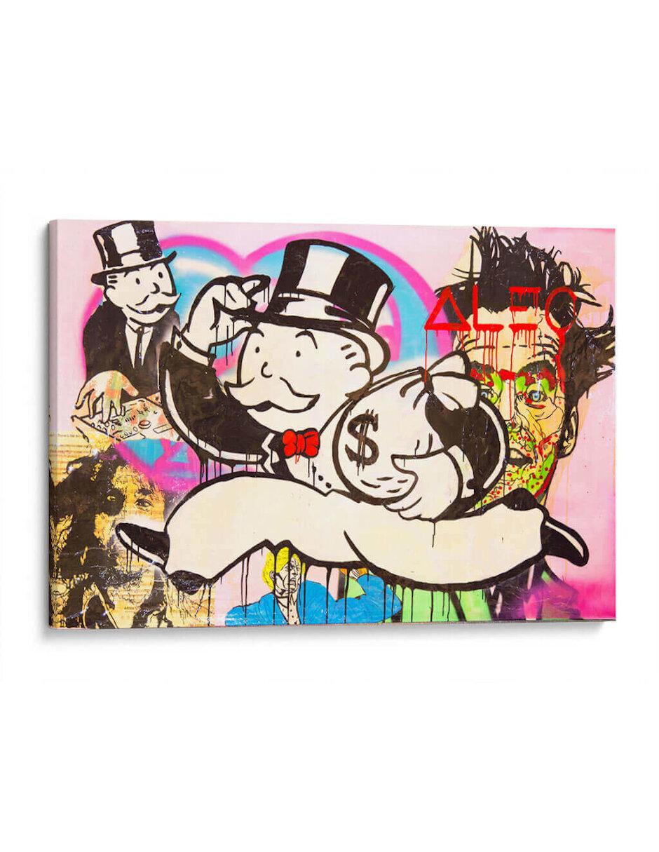Litografía Money Bag Monopoly