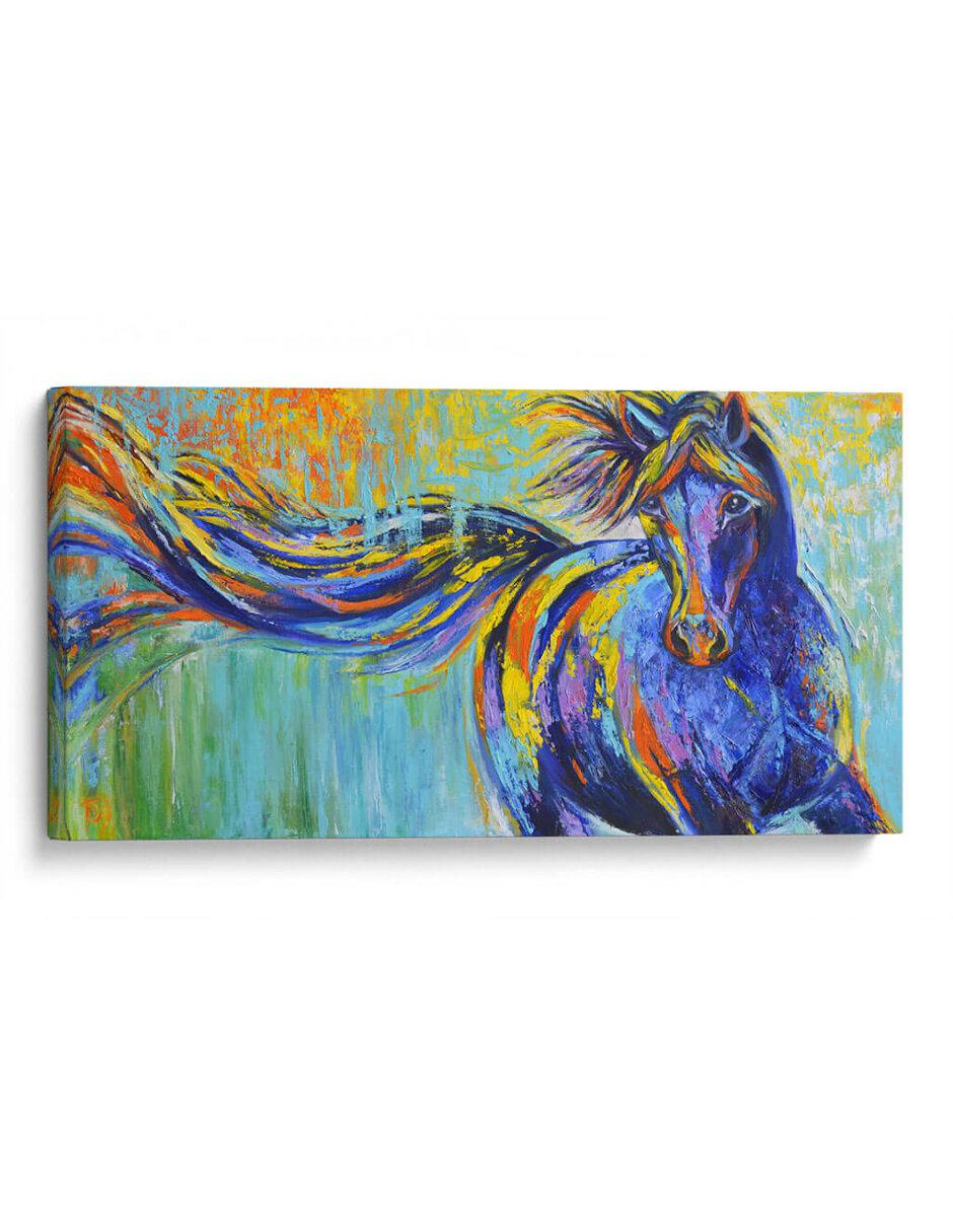 Litografía Caballo Morado