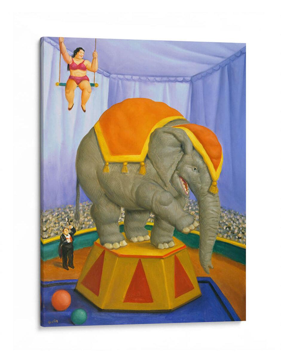 Litografía Elefante De Circo