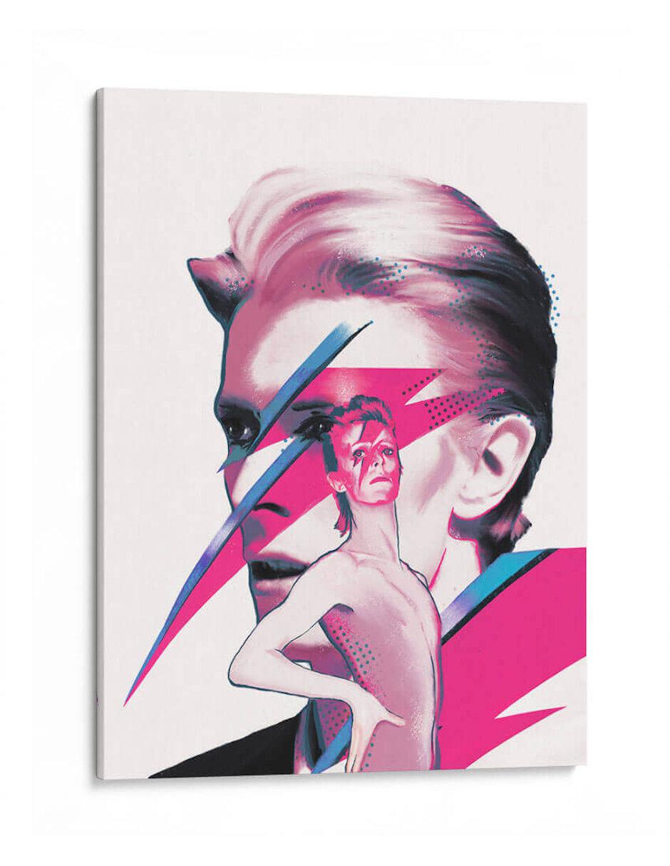Litografía Magenta Bowie Litografía Magenta Bowie