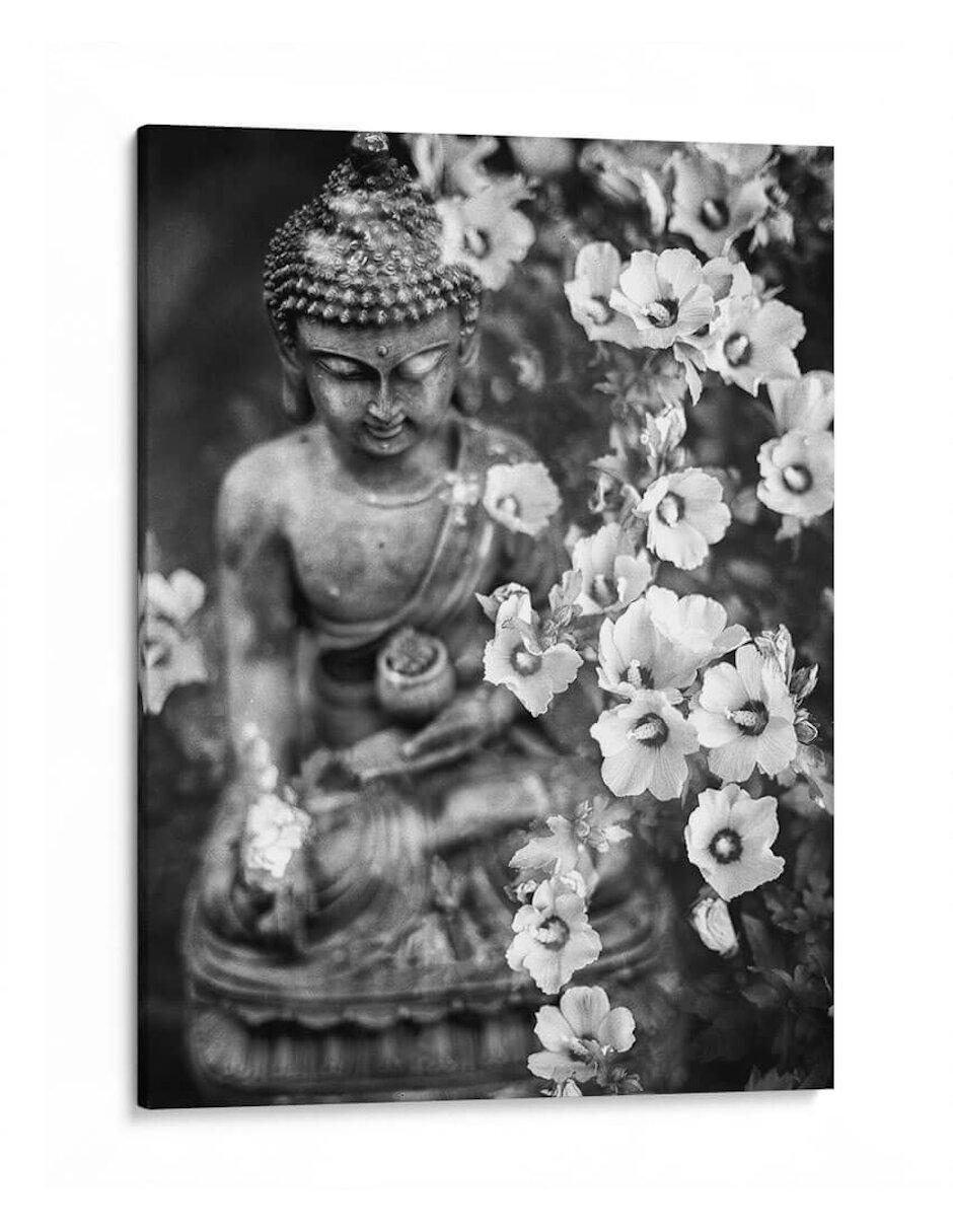Litografía Buda Y Flores Litografía Buda Y Flores