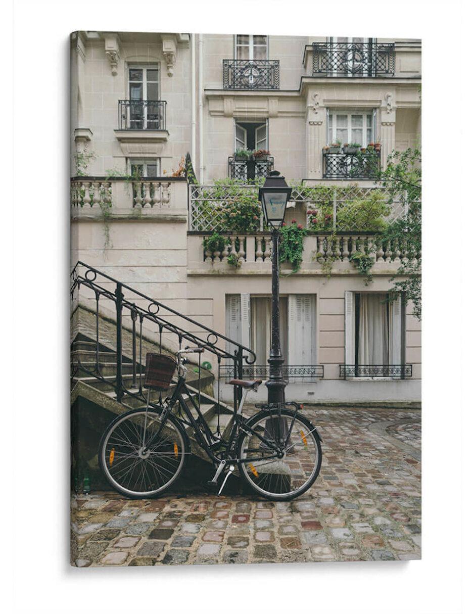 Litografía Bicicleta Y Farol