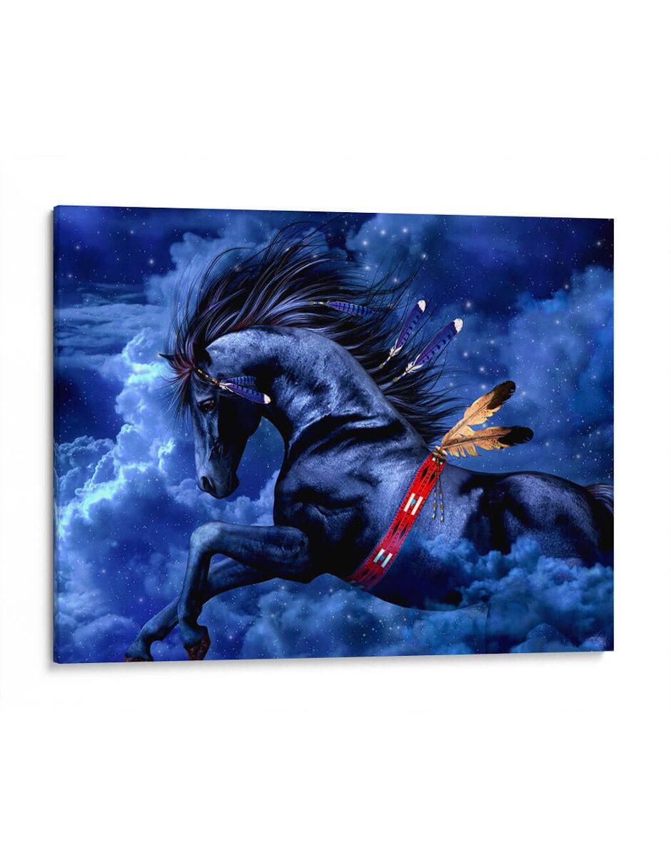 Litografía Apache Azul Litografía Apache Azul