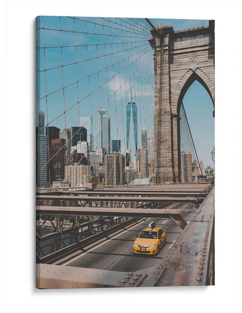 Litografía Taxi En Brooklyn