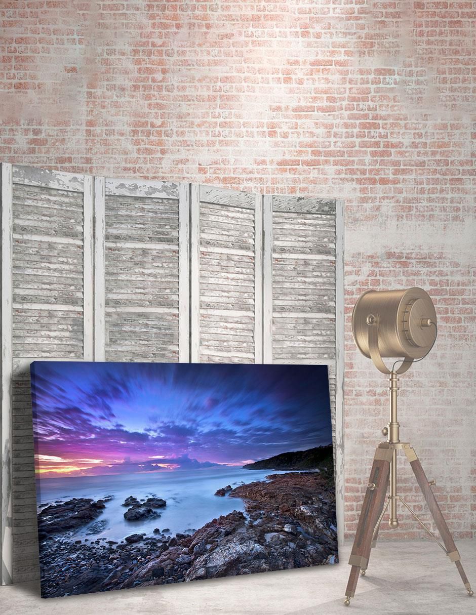 Cuadro Decorativo Playa Rocosa Amanecer 4