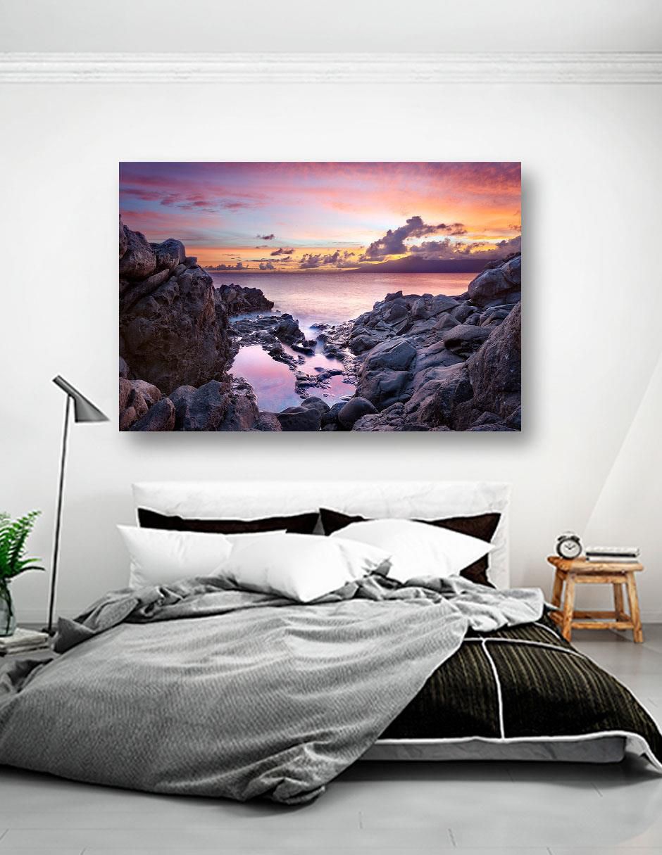 Cuadro decorativo Playa Rocosa Purpura 5