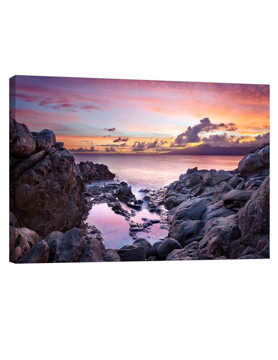 Cuadro decorativo Playa Rocosa Purpura
